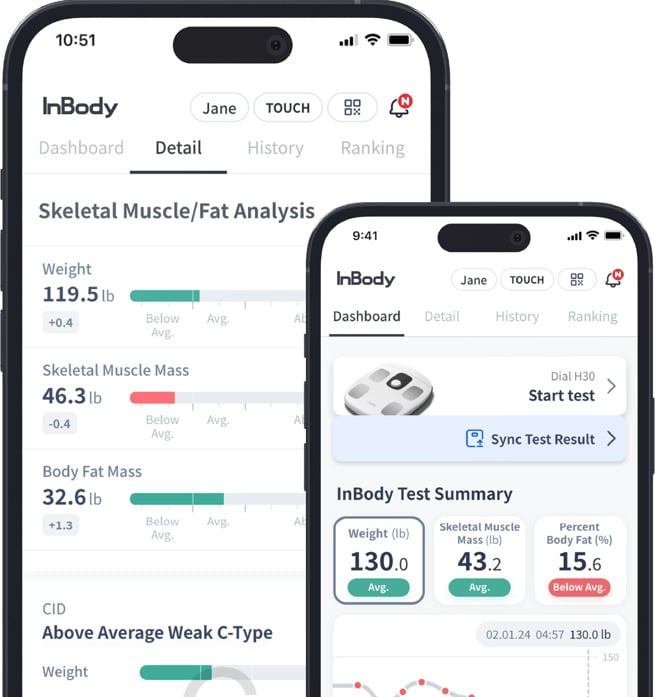 InBody App IOS si Android 8